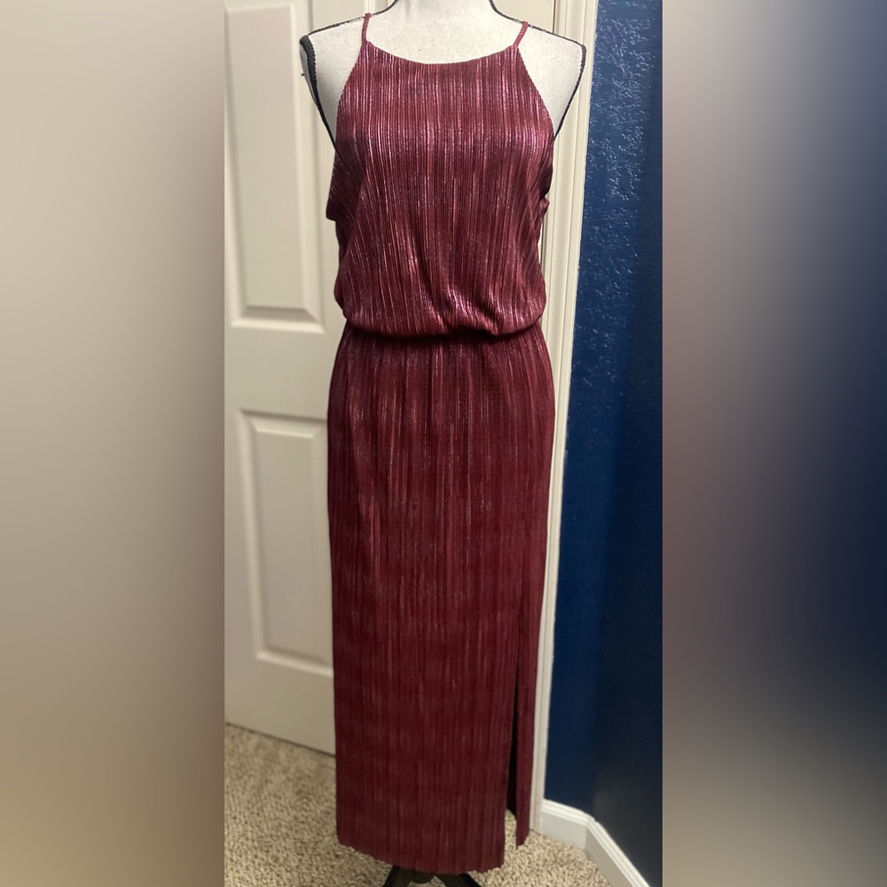 Lush Burgundy Maxi Dress